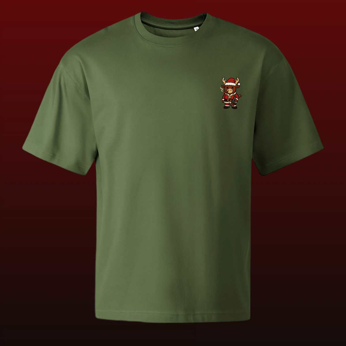 xGrind - Limited Edition Mini Reindeer Oversize Green Tee